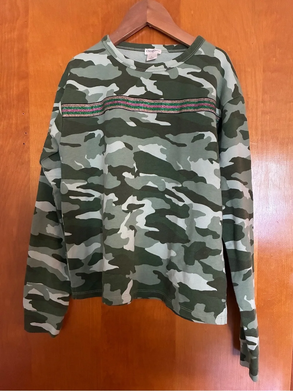 Crew cuts camo and rainbow sweatsuit set sz 10